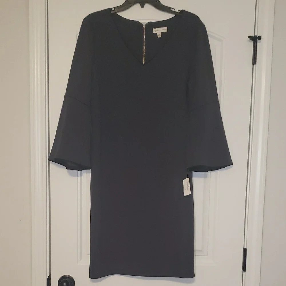 Elegant Gray Women's Dress - Picture 1 of 10